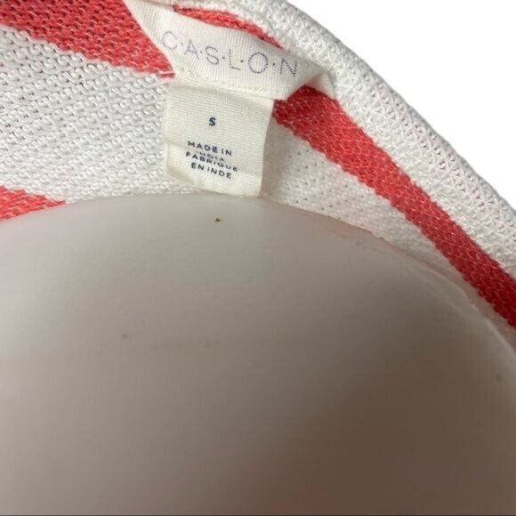 Caslon Pink White Striped Bell Sleeve Dress Gogo Style Oversized Sweater Dress S - Picture 2 of 13